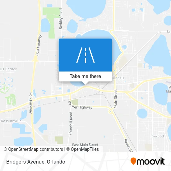 Bridgers Avenue map