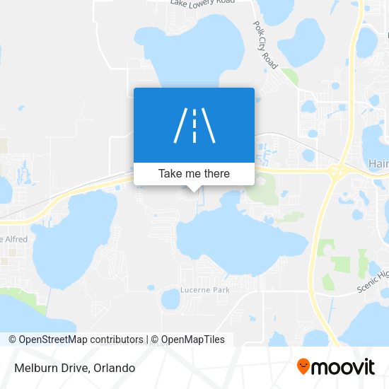 Mapa de Melburn Drive