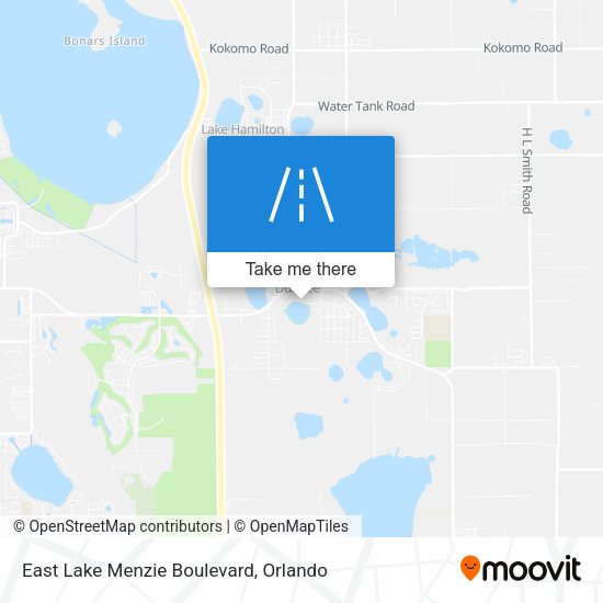 East Lake Menzie Boulevard map