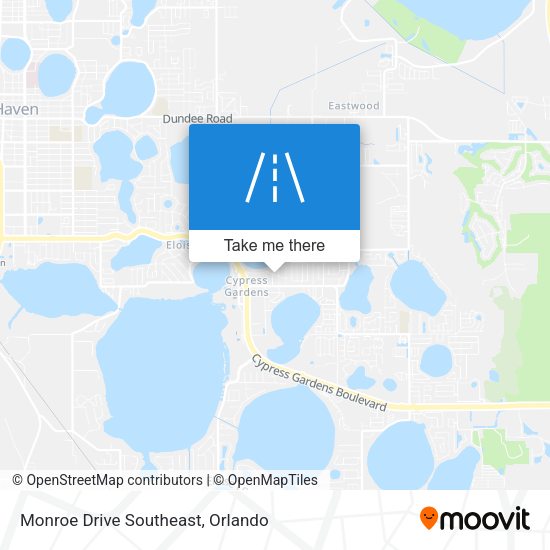 Monroe Drive Southeast map