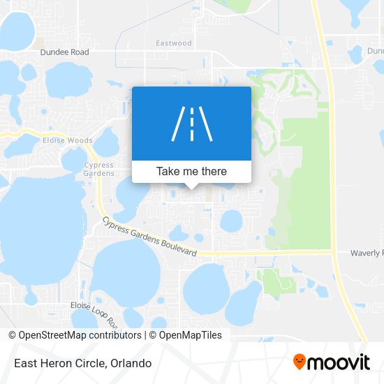 East Heron Circle map