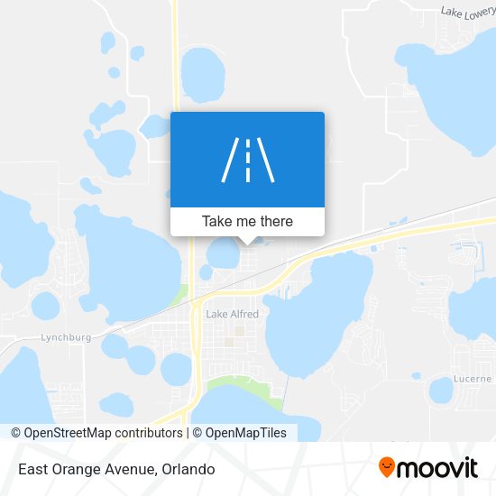 East Orange Avenue map