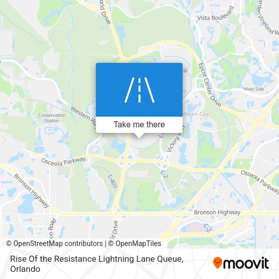 Rise Of the Resistance Lightning Lane Queue map