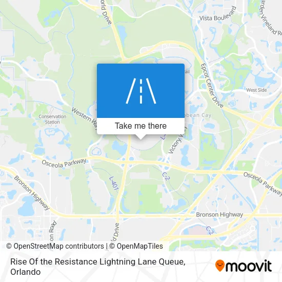 Rise Of the Resistance Lightning Lane Queue map
