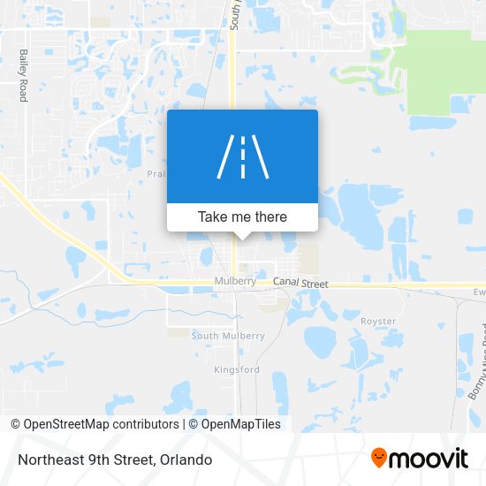 Northeast 9th Street map