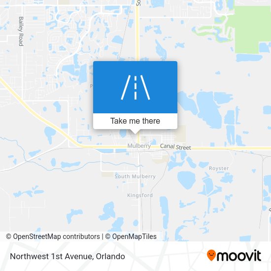 Northwest 1st Avenue map