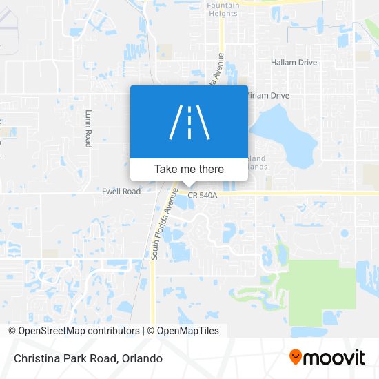 Christina Park Road map