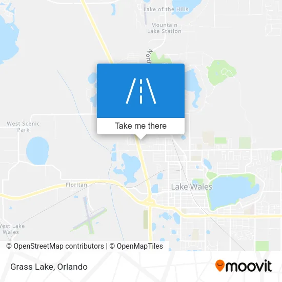 Grass Lake map