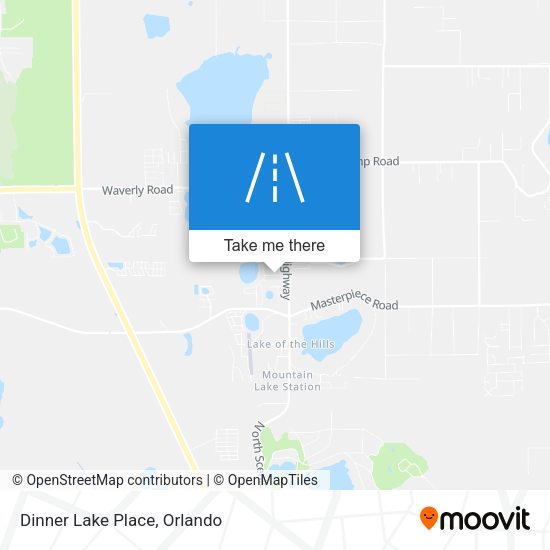 Mapa de Dinner Lake Place
