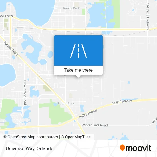 Universe Way map