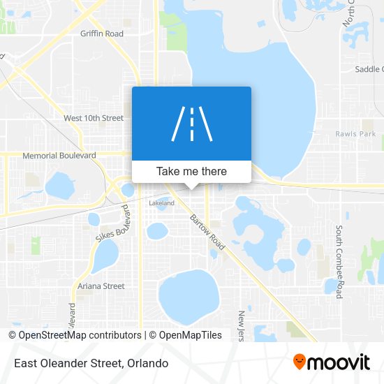 East Oleander Street map