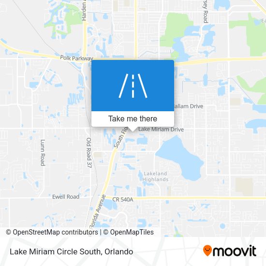 Mapa de Lake Miriam Circle South