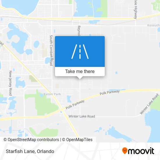 Starfish Lane map