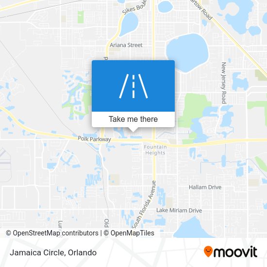 Mapa de Jamaica Circle