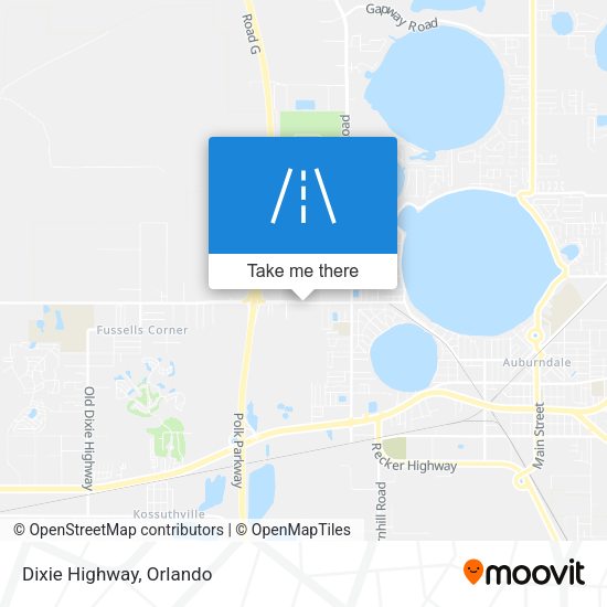 Mapa de Dixie Highway