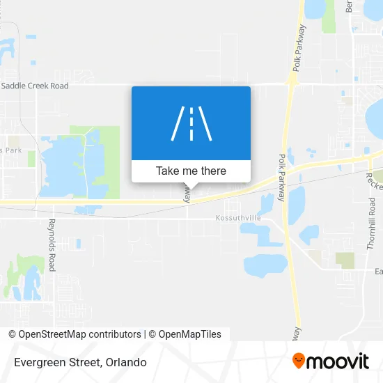 Evergreen Street map