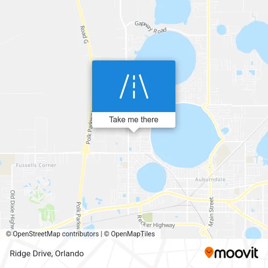 Ridge Drive map