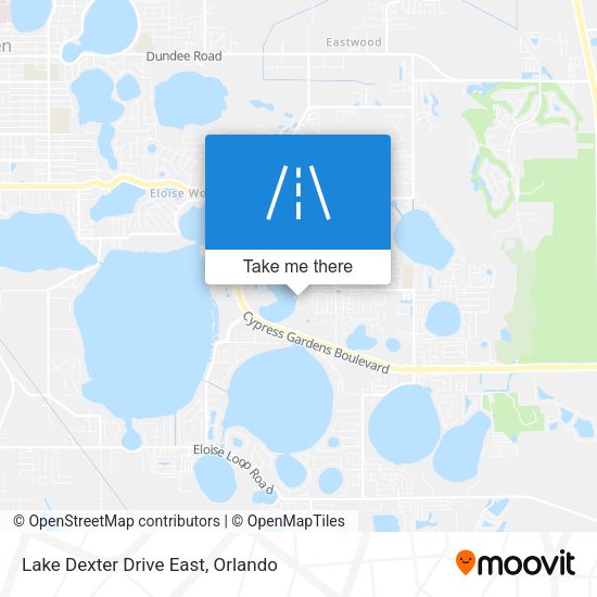 Lake Dexter Drive East map