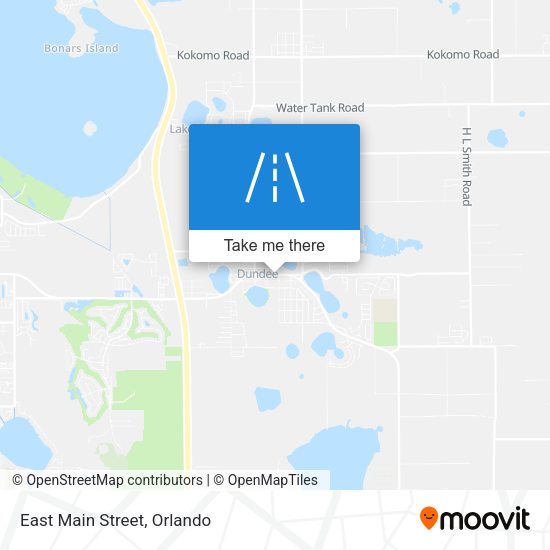 Mapa de East Main Street