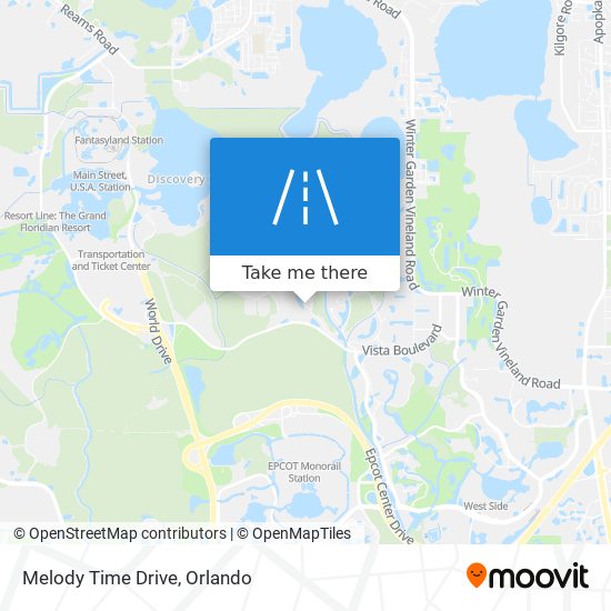 Melody Time Drive map