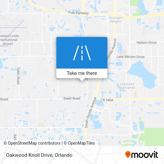 Mapa de Oakwood Knoll Drive
