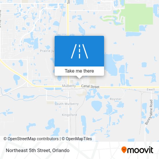 Northeast 5th Street map