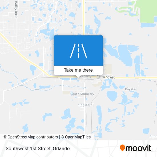 Southwest 1st Street map