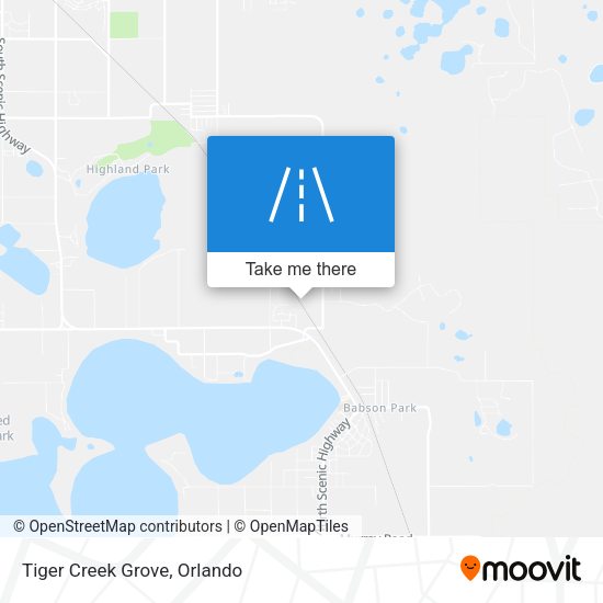 Mapa de Tiger Creek Grove