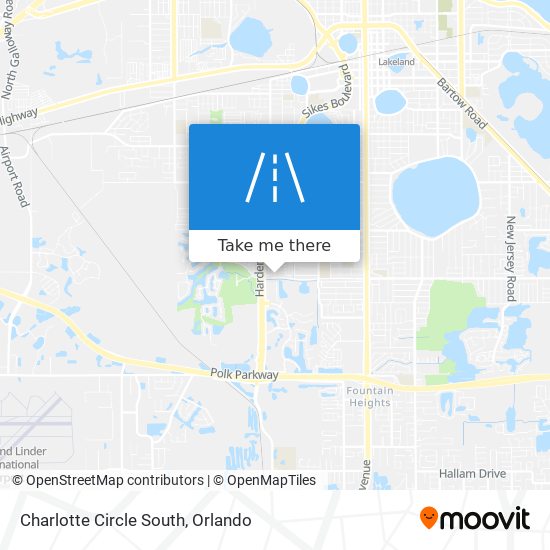 Charlotte Circle South map