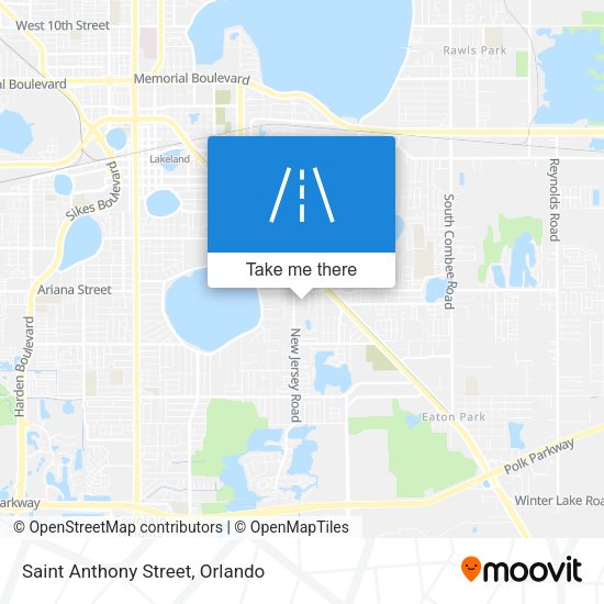 Saint Anthony Street map
