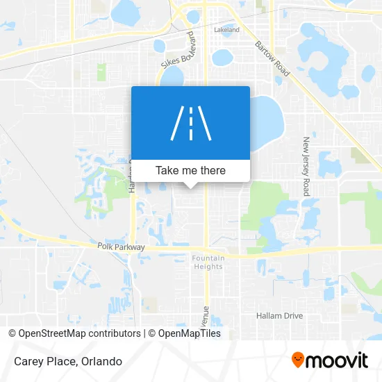 Carey Place map