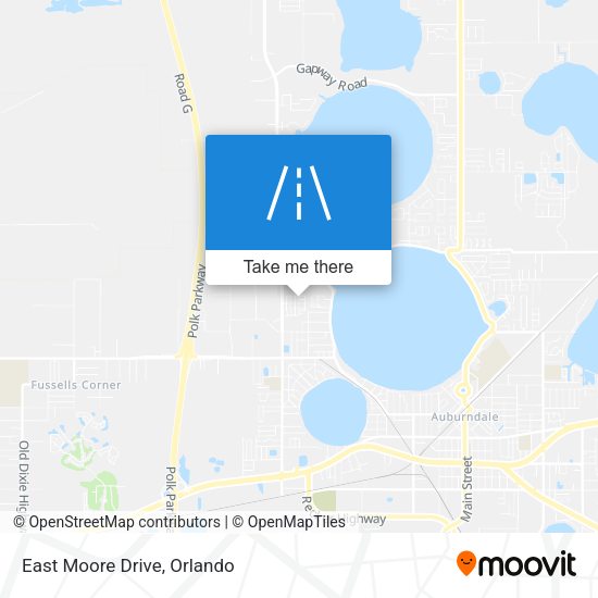 Mapa de East Moore Drive