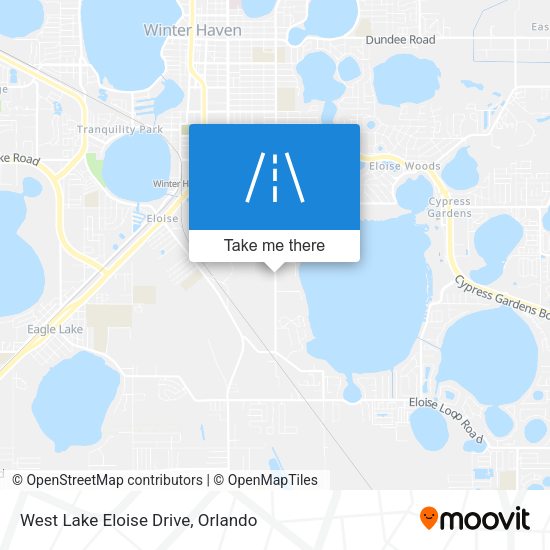 West Lake Eloise Drive map