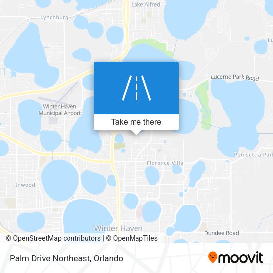 Palm Drive Northeast map
