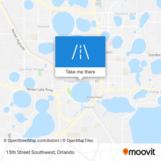 15th Street Southwest map