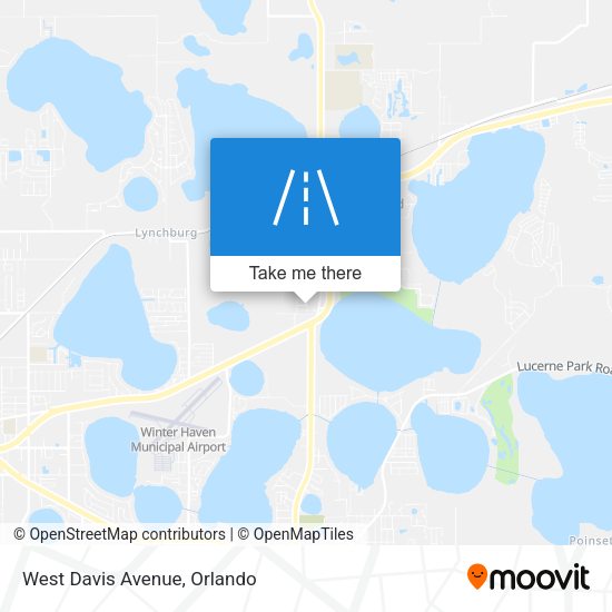West Davis Avenue map