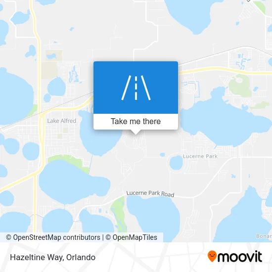 Hazeltine Way map