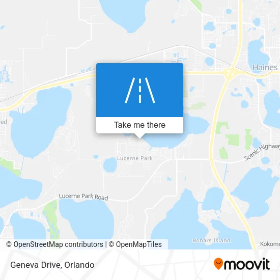 Geneva Drive map