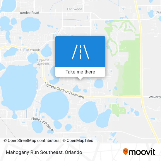 Mapa de Mahogany Run Southeast