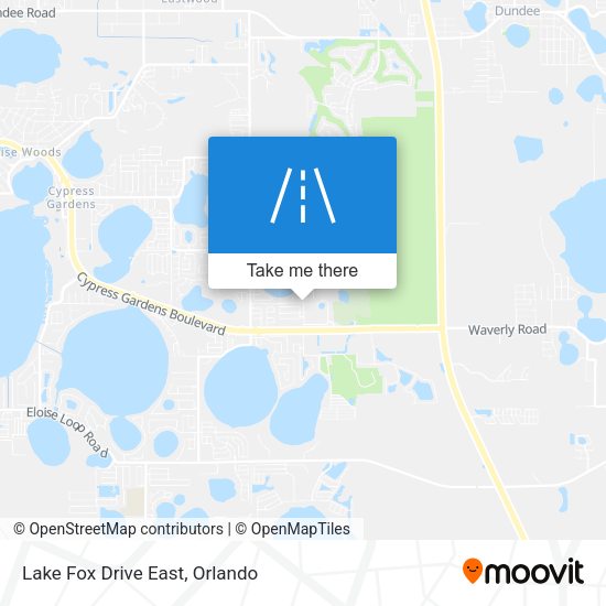 Lake Fox Drive East map