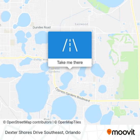 Dexter Shores Drive Southeast map