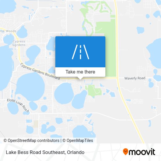 Lake Bess Road Southeast map