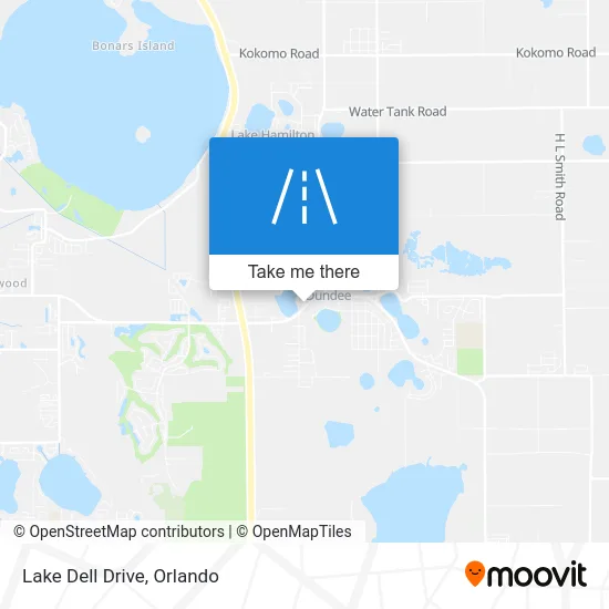 Lake Dell Drive map