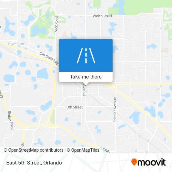 Mapa de East 5th Street