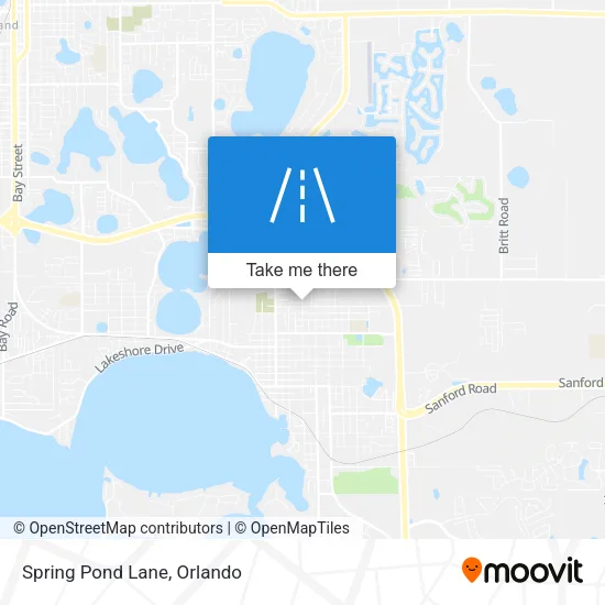 Spring Pond Lane map