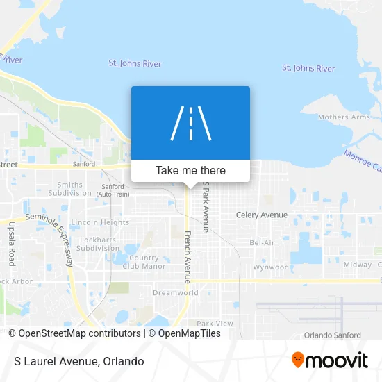 S Laurel Avenue map