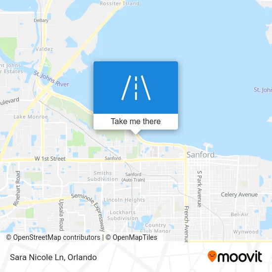 Sara Nicole Ln map