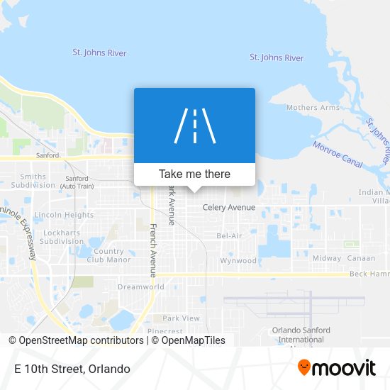 Mapa de E 10th Street