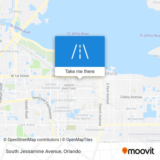 Mapa de South Jessamine Avenue