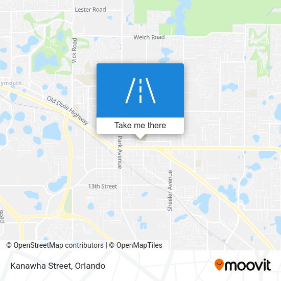 Mapa de Kanawha Street